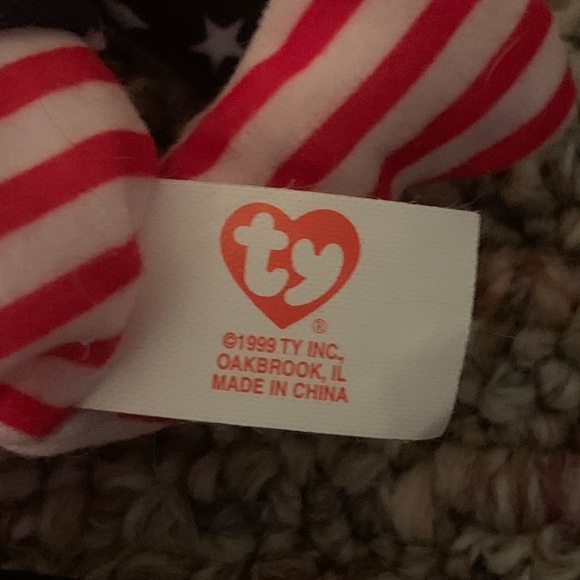 Rare 1999 “Spangle” The American TY Beanie Baby EUC - Picture 3 of 3